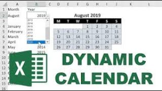 Dynamic Calendar in Excel‼️ excel [upl. by Aleta]