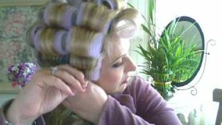 Minna Lavender Tresses Velcro Rollerset with Dianne Hanks of MakeoverSessioncom [upl. by Paulie]