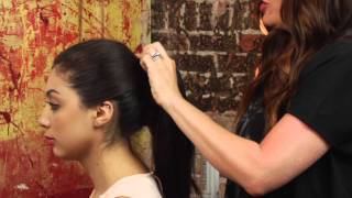 How to Do a Ponytail Using a Weft  Mane Street [upl. by Airual]