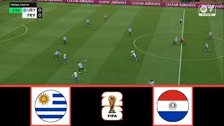 URUGUAY VS PARAGUAY  WCQ SOUTH AMERICA 2026  FOOTBALL LIFE 2024 [upl. by Arahset982]