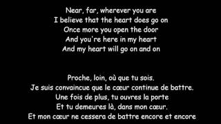 My Heart Will Go On  Céline Dion  Lyrics et traduction [upl. by Zacek451]