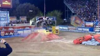 Travis Pastrana  Monster Jam World Finals 2009  Freestyle [upl. by Elfrida274]