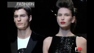 GIORGIO ARMANI Fall Winter 2001 2002 Menswear Milan  Fashion Channel [upl. by Neerod840]