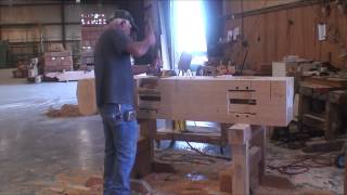 Handcrafting a Texas Timber Frames Kingpost [upl. by Jentoft424]