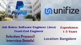 PayPal Hiring Software Engineer Java  Unifize Hiring FrontEnd Developer [upl. by Dever554]