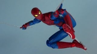 Medicom MAFEX The Amazing Spider Man Movie Figure Review [upl. by Yelwah856]