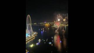 Address Beach resort JBR Dubai Fireworks show in Bluewaters [upl. by Henderson]