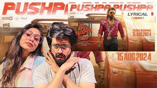 PUSHPA PUSHPA LyricalPushpa 2 The Rule  Allu Arjun Sukumar Rashmika MikaNakash Fahadh FDSP [upl. by Anerda]