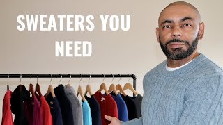 The 7 Types Of Sweaters Every Man NeedsMy Sweater Collection [upl. by Naira]