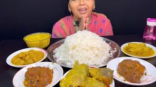 BIGBITESEATING RICE WITH CHITOL KALIAKATLA KALIASOYABIN CURRYDALLOTE JHURIBOL FISH। [upl. by Anividul]