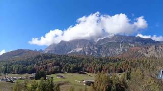 CademaiTofane sunny Cortina XV Veneto Italy 221024 sunny autumn colours foliage dolomites [upl. by Nalro]