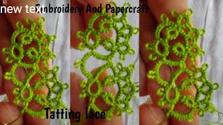 Tatting lace design tutorial for beginnersThe art of lace makingBeautiful lace making 419 [upl. by Hrutkay]