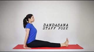 How to do Dandasana  Staff Pose [upl. by Elleiad396]