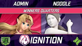 Admin Zelda vs NOODLE Wii Fit Trainer  Ignition 355 WINNERS QUARTERS [upl. by Rehpatsirhc]