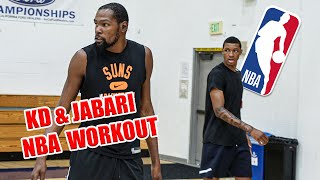 Kevin Durant amp Jabari Smith Workout  Balance amp attacking close outs [upl. by Laemsi]