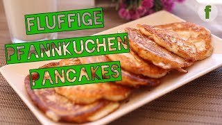 Fluffige Eierkuchen Pancakes  Quarkkeulchen  Einfach und lecker  Pfannkuchen Rezept [upl. by Hesky779]