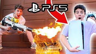 Destroying Kids PS4 amp Surprising Him With NEW PS5 GIVEAWAY [upl. by Lledo]