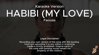 Faouzia  Habibi Karaoke Version [upl. by Apfel]