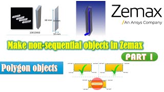 Make nonsquential objects in Zemax  opticstudio POB files Part 1 [upl. by Kentiggerma510]