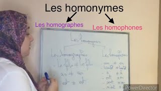 Les homonymes les homographes et les homophones [upl. by Suertemed]