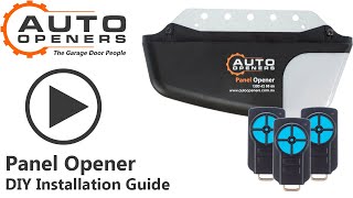 How to install a PANEL OPENER Auto Openers Garage Door Opener Installation Video [upl. by Clift]