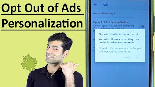 Opt Out of Ads Personalization android [upl. by Gnilyarg942]