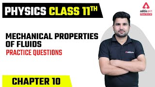 Class 11 Physics Chapter 10  Mechanical Properties of Fluids Questions [upl. by Rollet]