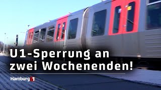 U1 Sperrung ab Freitagabend Ersatzverkehr zwischen Ahrensburg West und Großhansdorf [upl. by Kciv503]