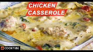 Easy Chicken Casserole Recipe  How To Make Chicken Casserole  Chicken In White Sauce [upl. by Veator]