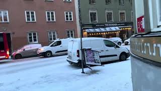 Snö på Södermalm skanstull [upl. by Harl719]