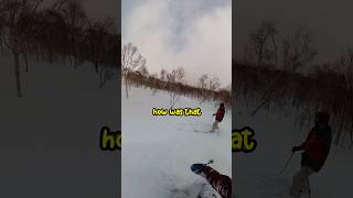 When its better than expected🔥 skiing japan mountains snow powderskiing snowboarding winter [upl. by Ahsinnor]