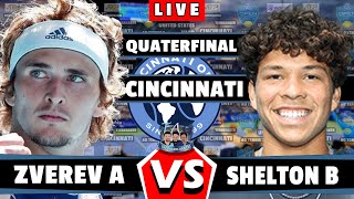 🔴LIVE Zverev A vs Shelton B • CINCINNATI 2024 quarterfinals zverev shelton tennis atp [upl. by Puto656]