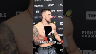 Marko Bojković  Post Fight Interview mma fnc serbia [upl. by Euqenimod167]