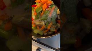 Cooking frozen vegetables stirfry [upl. by Ynattirb448]