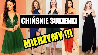 MIERZYMY CHIŃSKIE SUKIENKI NA STUDNIÓWKĘ WESELE IMPREZĘ oczekiwania vs rzeczywistość SHEIN TRY ON [upl. by Sairahcaz833]