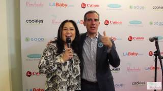 LA Mayor Eric Garcetti talks Measure M and Being a Dad in LA [upl. by Aihsakal]