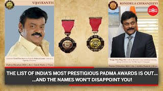 Padma Awards 2024 announced Vijayakanth and Chiranjeevi on the list [upl. by Sandon]