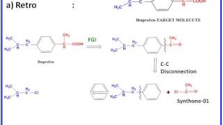 Retrosynthesis of Ibuprofen [upl. by Maud620]