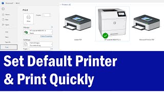 How To Set Default Printer in Windows 10 11  How To Set Default Printer  Default Printer [upl. by Elreath]