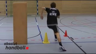 1 on 1 handball offense technique training [upl. by Orsino]