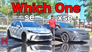 2025 Toyota Camry SE vs Camry XSE Comparison All Specs ampTest Drive [upl. by Atrebla694]