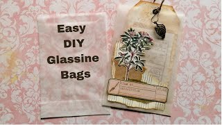 Easy DIY Glassine Bag Tutorial and A Little Bit of Collage [upl. by Donal913]