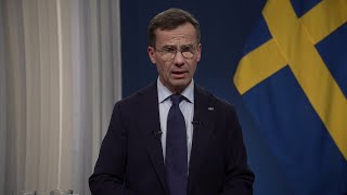 Statsminister Ulf Kristersson håller tal till nationen [upl. by Griselda]