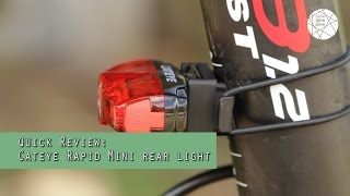 Cateye Rapid Mini Rear Light Review [upl. by Devonna]