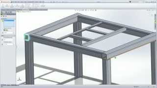 SolidWorks Weldments 101  Simple Table [upl. by Lontson]