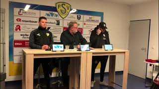 Pressekonferenz Regionalliga Nordost FSV Luckenwalde  Energie Cottbus 11 01 [upl. by Deehahs562]