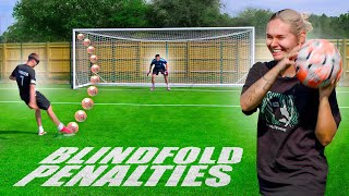 BLINDFOLDED PENALTIES VS TALIA amp DANNY AARONS [upl. by Enelaehs182]