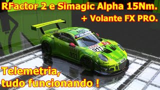 RFactor 2  Direct Drive Simagic Alpha 15Nm e volante FX PRO  teste de equipamento  Play68 Games [upl. by Kcirdla]