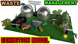 MODEL OF WASTE MANAGEMENT  WORKING EXHIBITION MODEL  PROJECT SOLUTION [upl. by Ydarg]