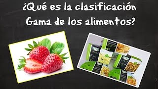 ¿Qué es la clasificacion Gama de los Alimentos [upl. by Chip]